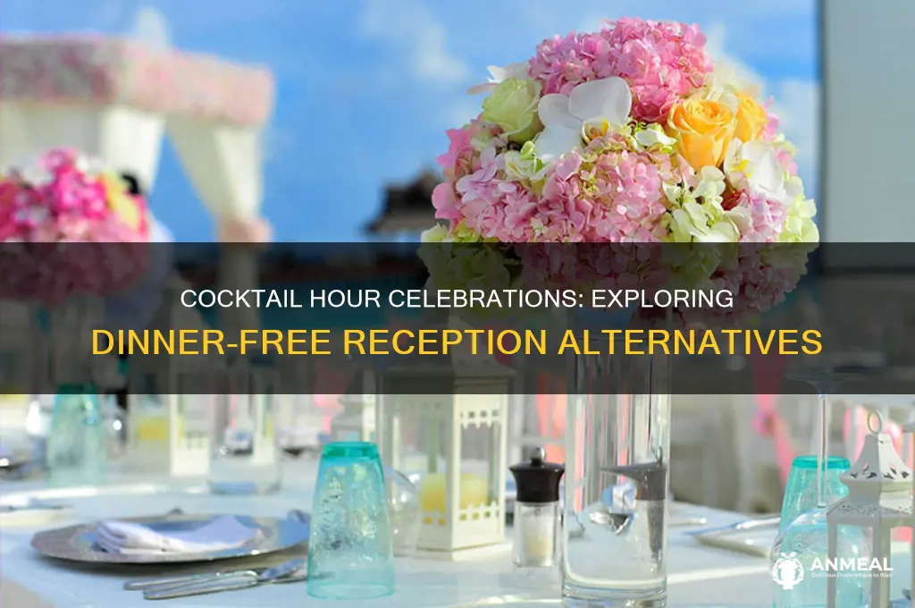 what is a reception called without dinner