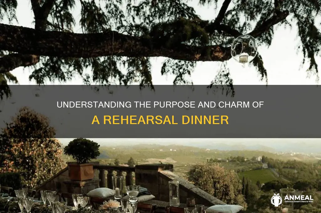what is a rehersal dinner for