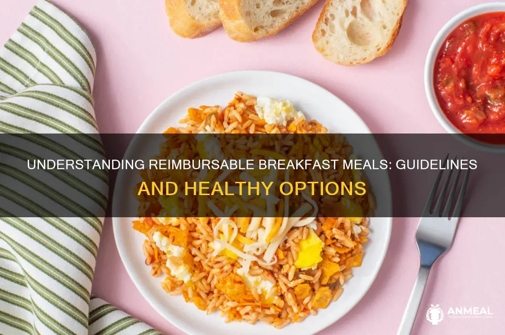 what is a reimbursable meal for breakfast