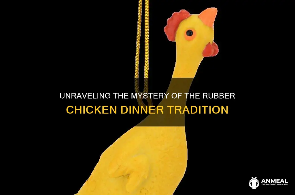 what is a rubber chicken dinner
