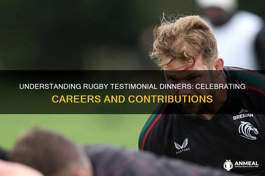 what is a rugby testimonial dinner