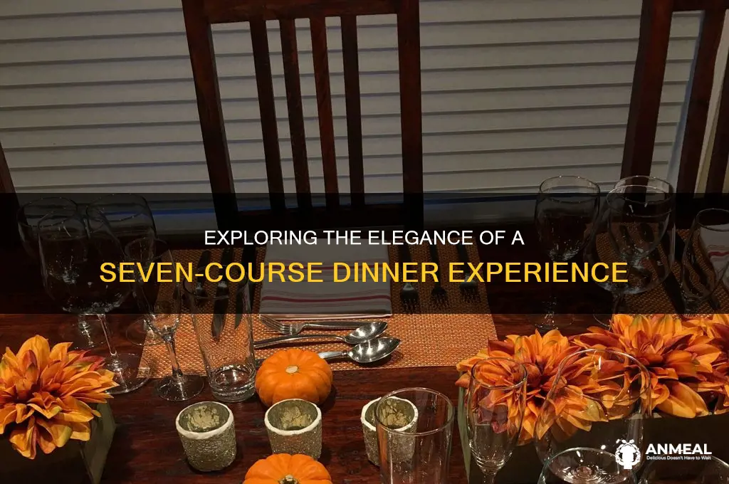 what is a seven ciurse dinner