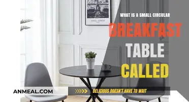 Discover the Name of a Small Circular Breakfast Table