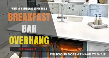 Ideal Breakfast Bar Overhang Depth for Comfort and Functionality