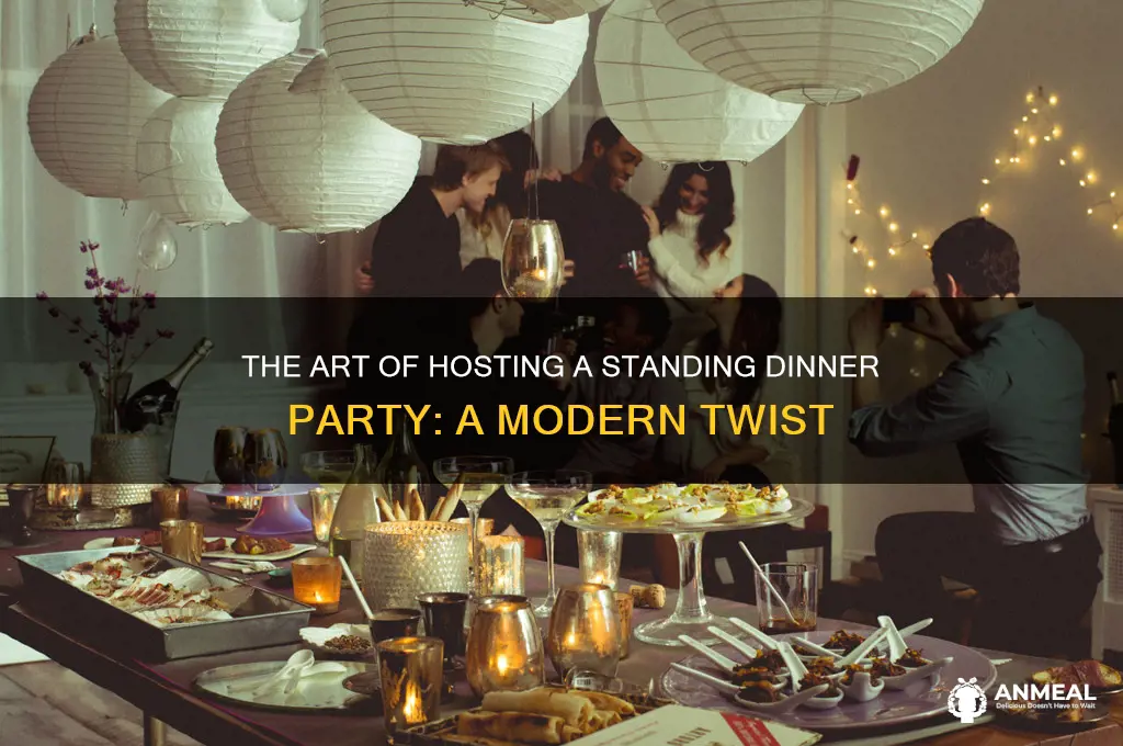 what is a standing dinner party
