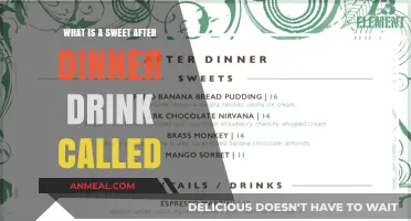 Exploring the Perfect Sweet After-Dinner Drinks: Names and Delights