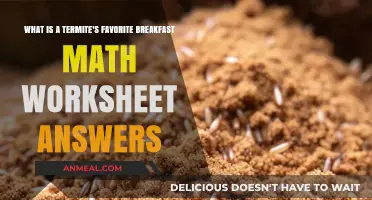 Termite's Favorite Breakfast Math Worksheet Answers: Crunching Numbers and Wood