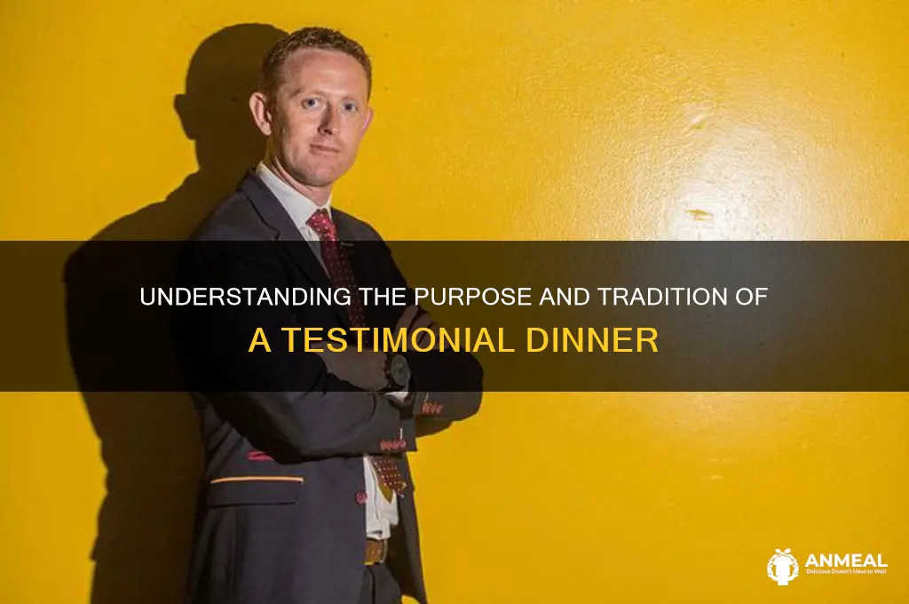what is a testimonial dinner