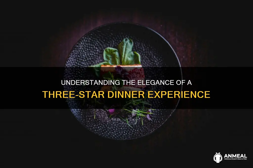 what is a three star dinner