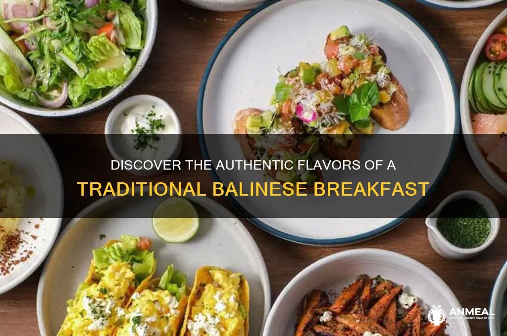 what is a traditional balinese breakfast