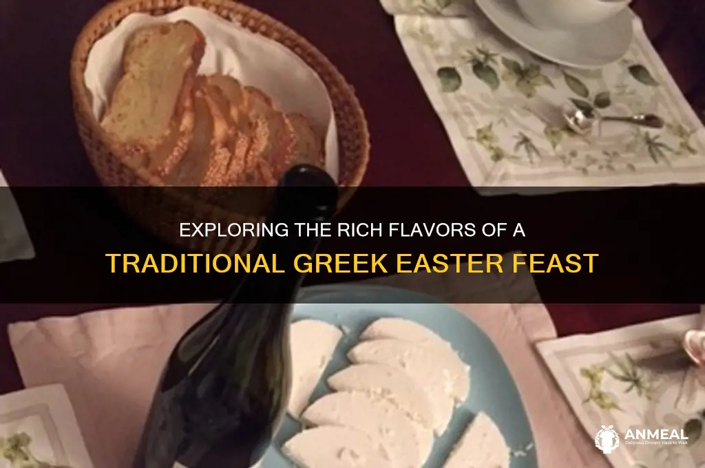 what is a traditional greek easter dinner