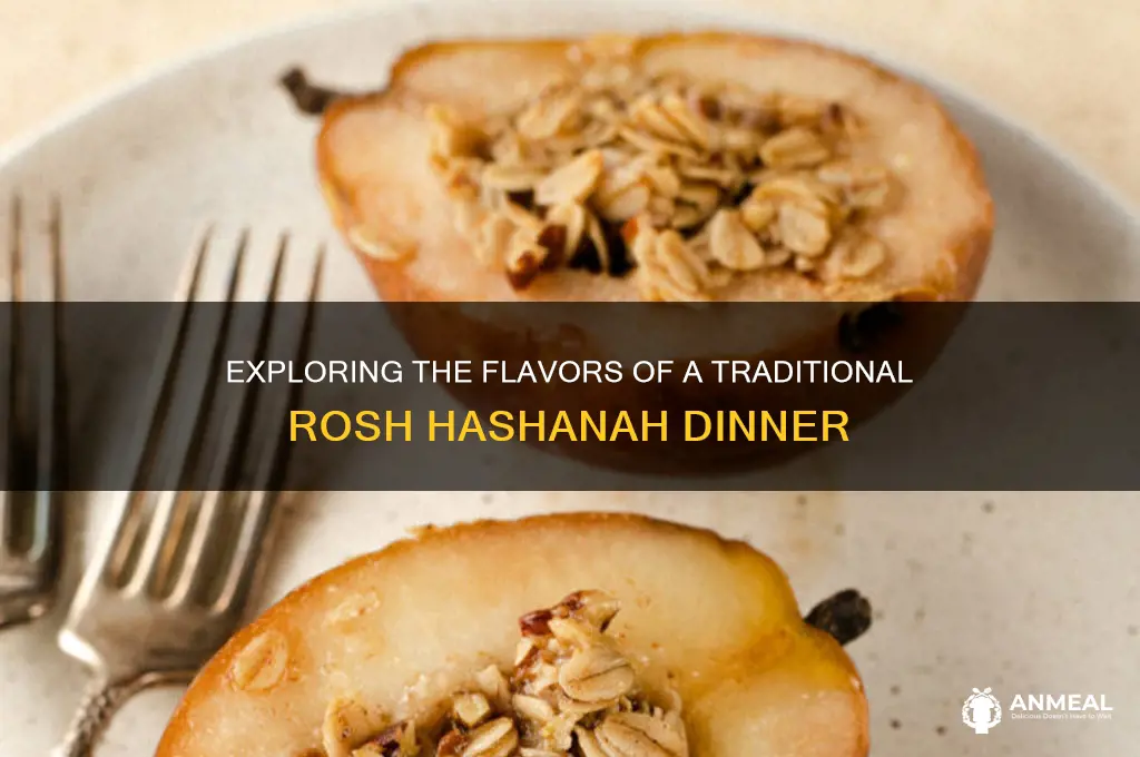 what is a traditional rosh hashanah dinner
