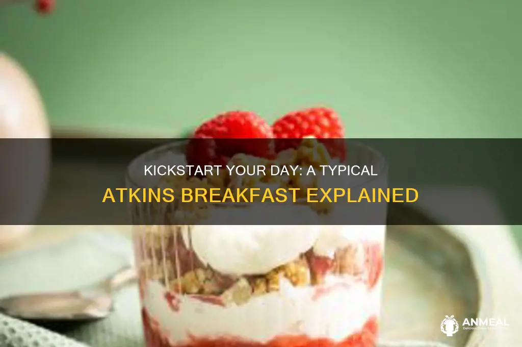 what is a typical atkins breakfast