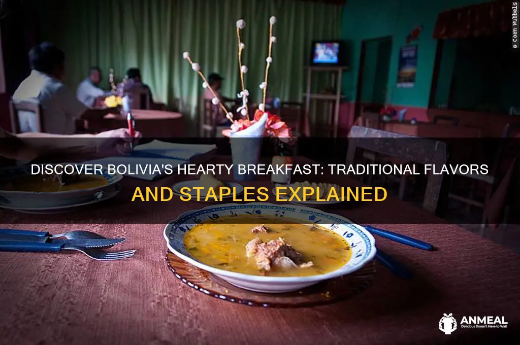 what is a typical breakfast in bolivia