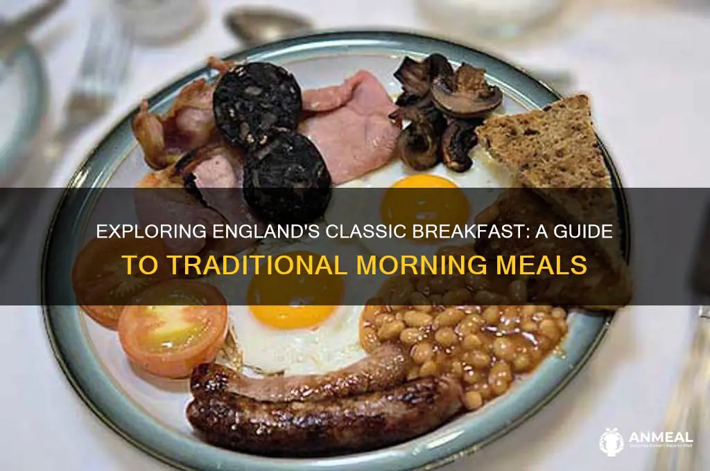 what is a typical breakfast in england