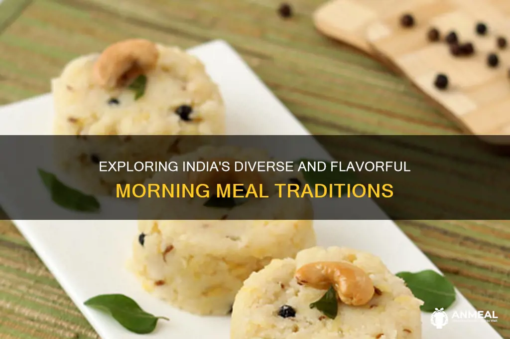 what is a typical breakfast in india