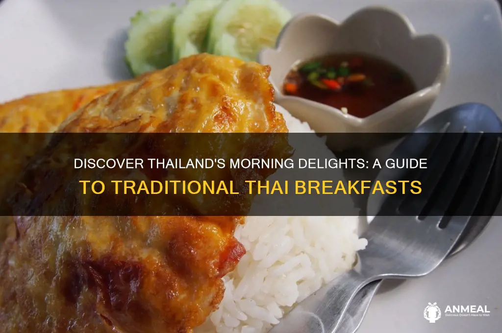 what is a typical breakfast in thailand