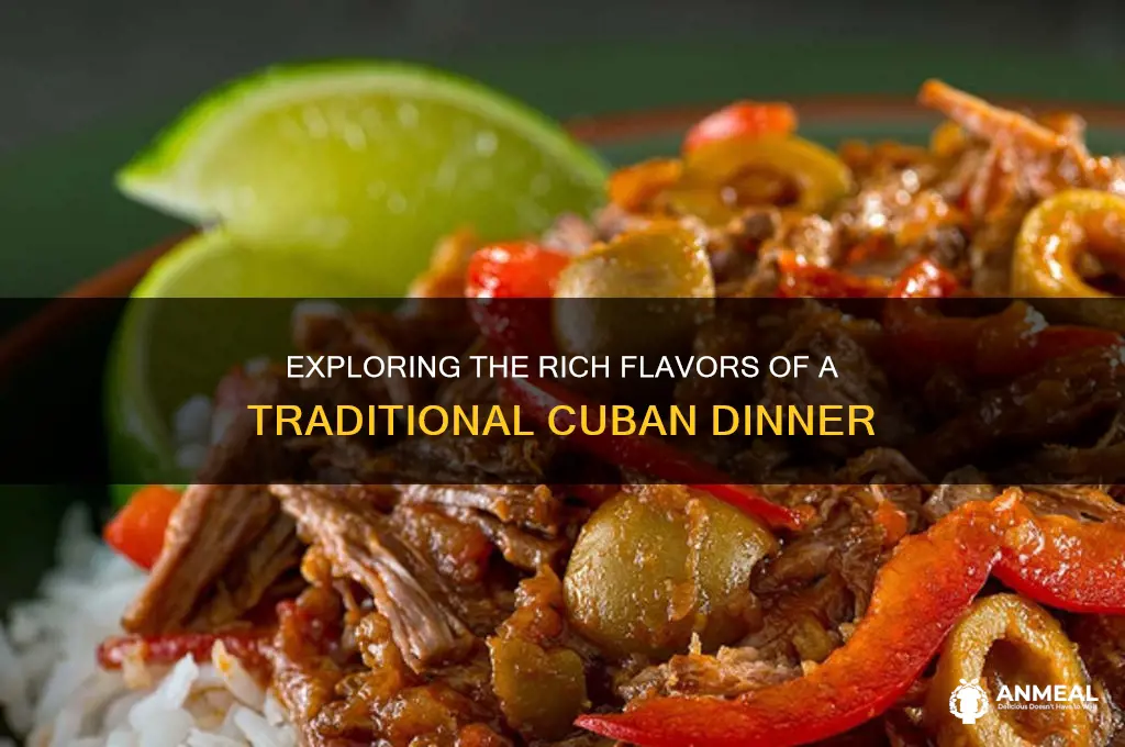 what is a typical cuban dinner