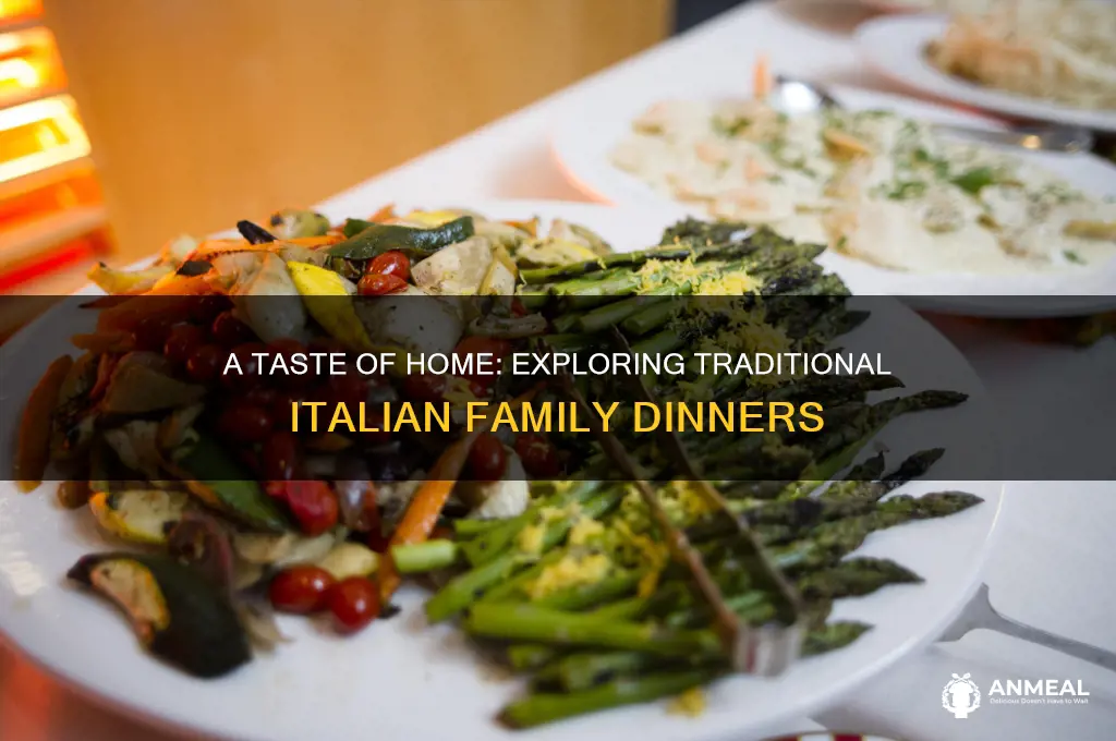what is a typical dinner at an average italian household