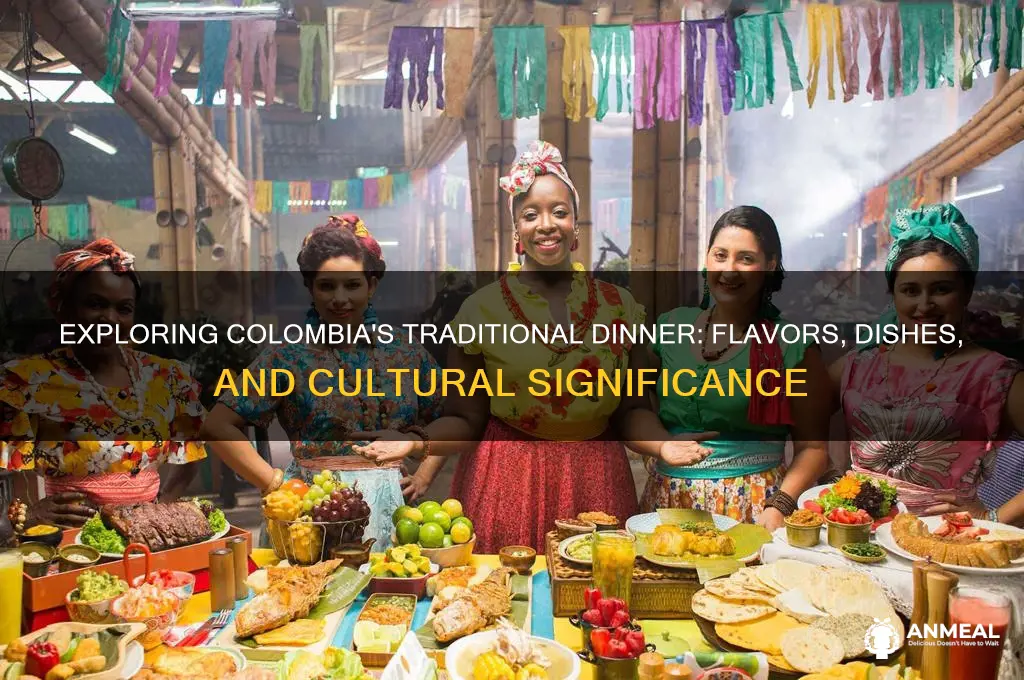 what is a typical dinner in colombia