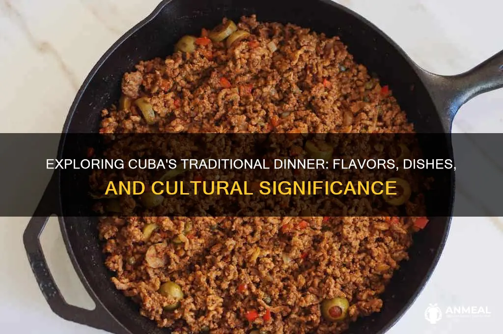 what is a typical dinner in cuba