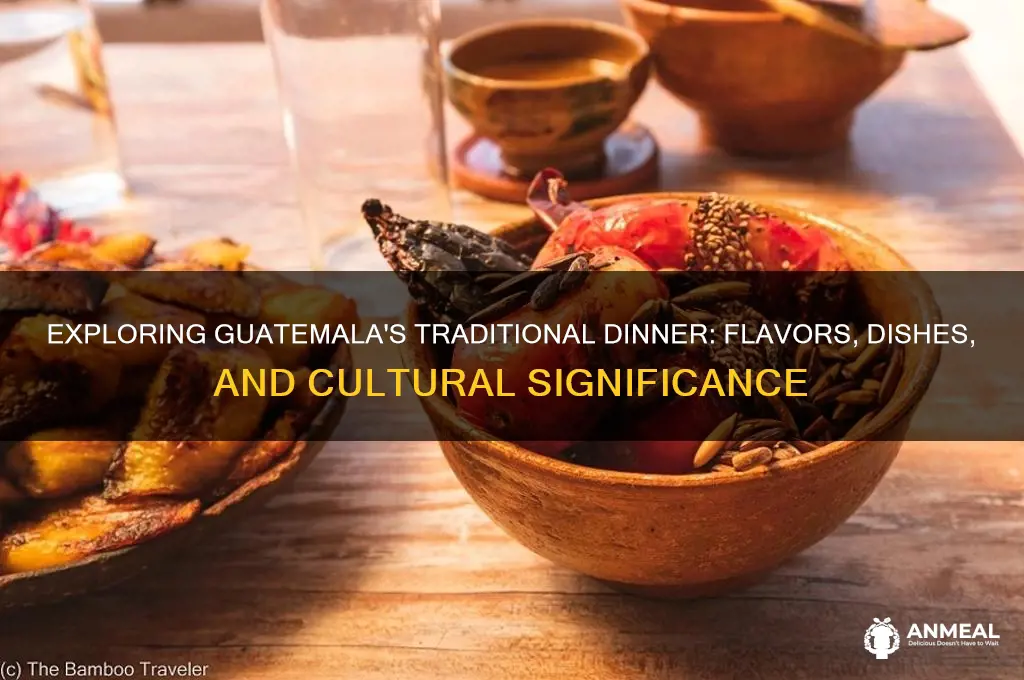 what is a typical dinner in guatemala