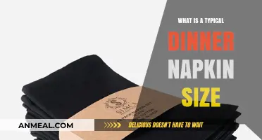 Standard Dinner Napkin Sizes: A Guide to Perfect Table Settings
