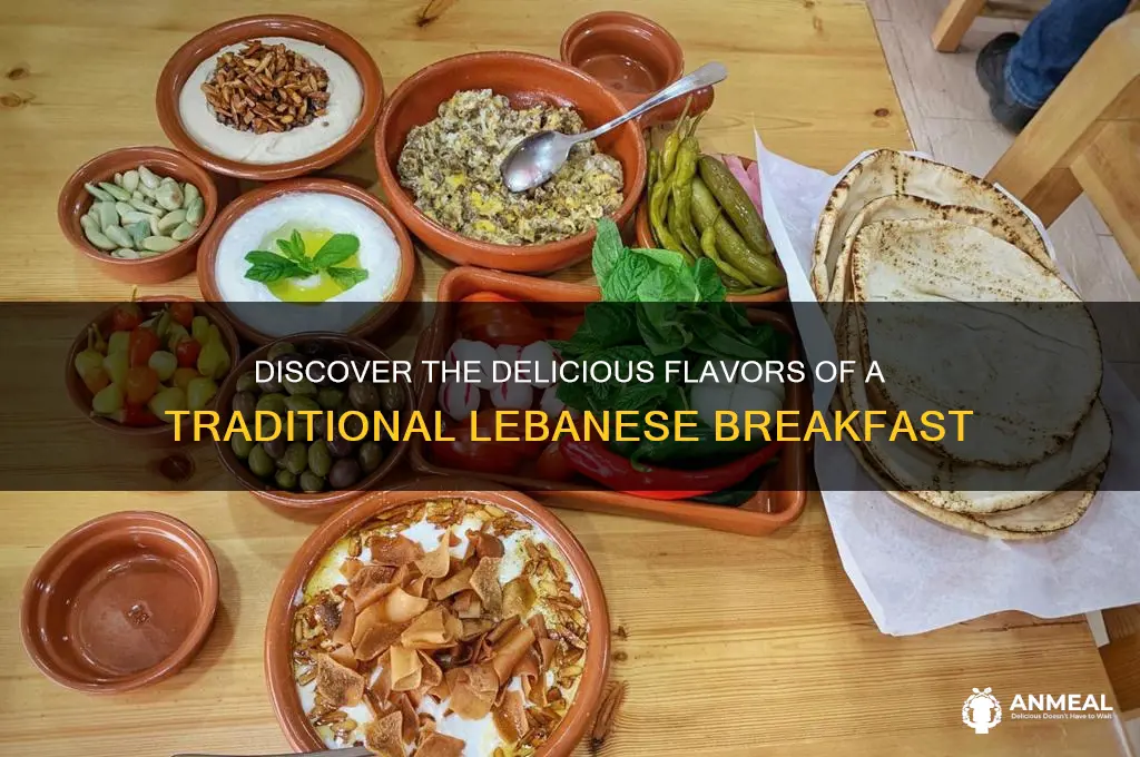 what is a typical lebanese breakfast
