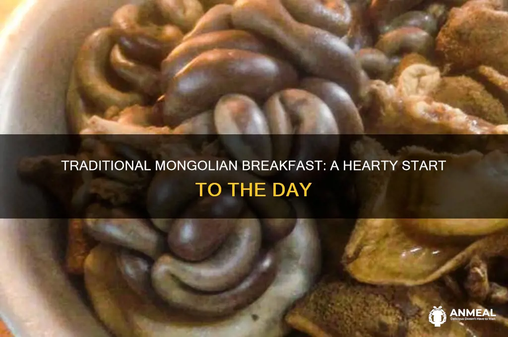 what is a typical mongolian breakfast