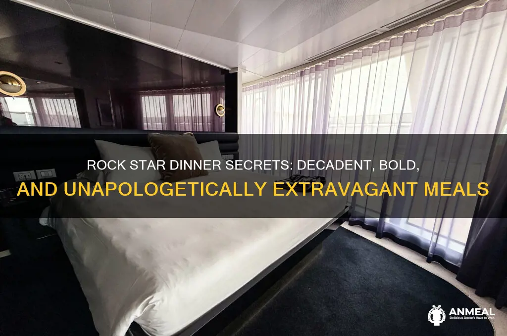 what is a typical rock star dinner