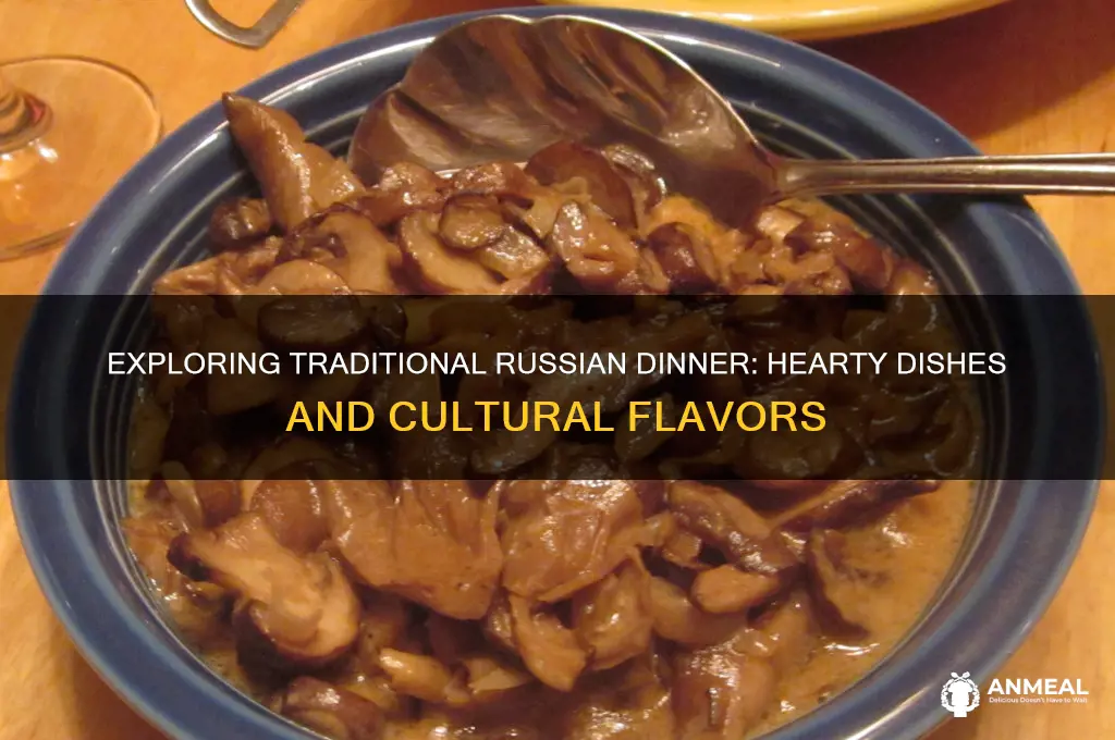 what is a typical russian dinner