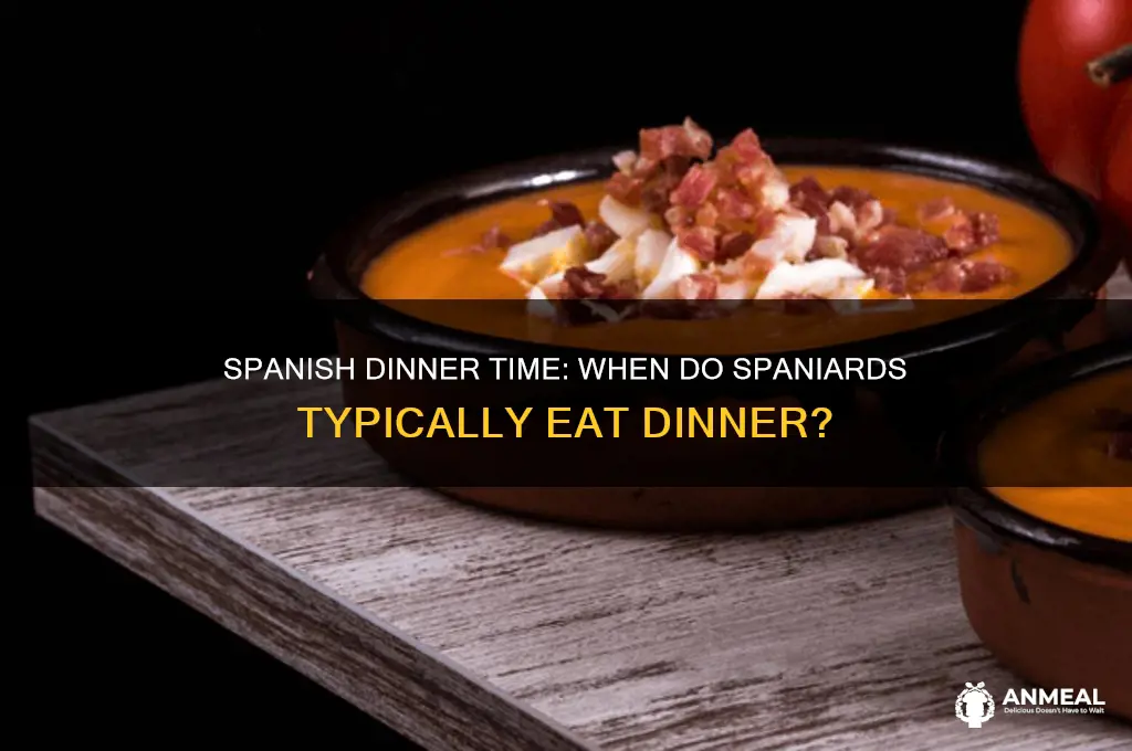 what is a typical time for dinner in spain