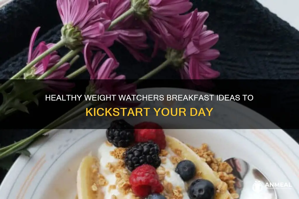 what is a typical weight watchers breakfast