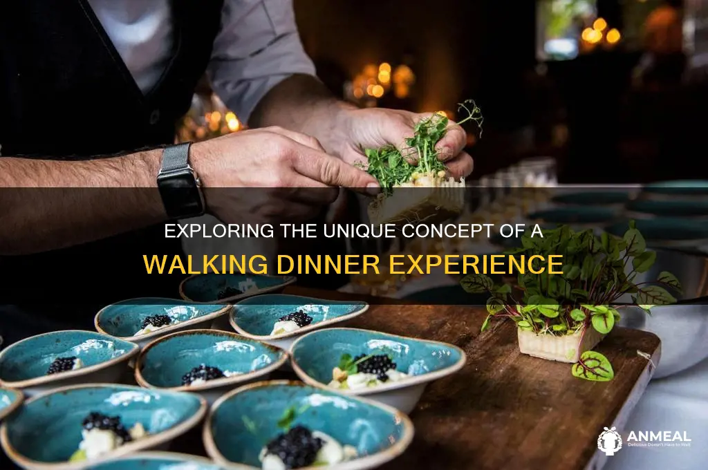 what is a walking dinner