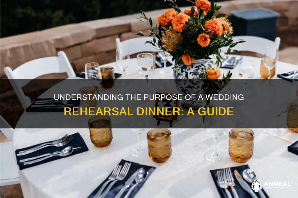 what is a wedding rehersal dinner for