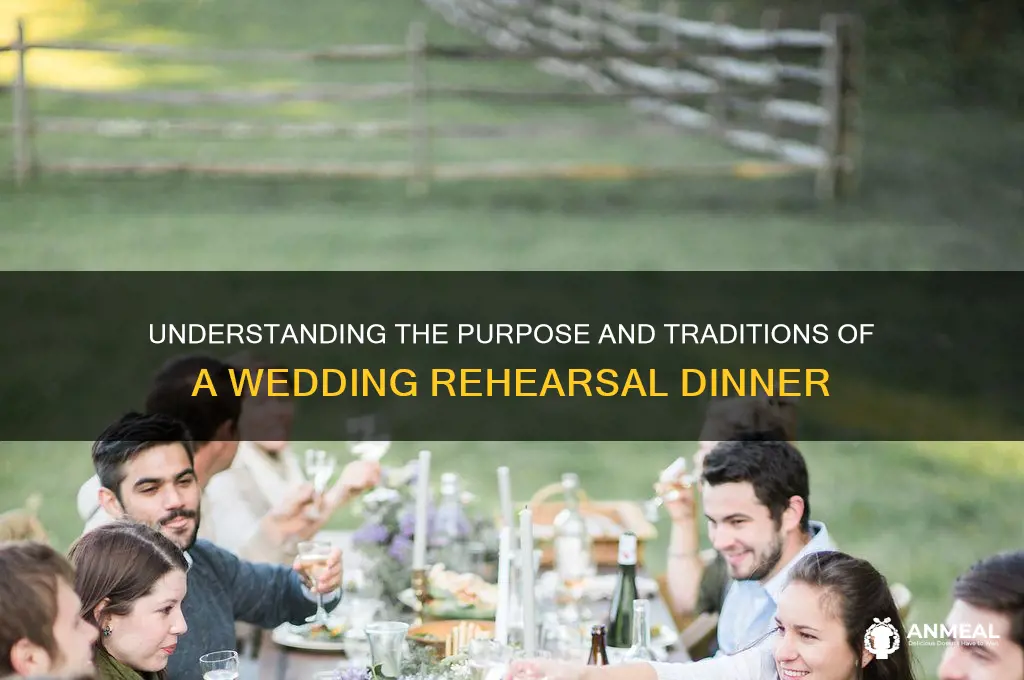 what is a wedding rehersal dinner