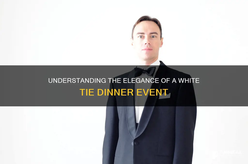 what is a white tie dinner