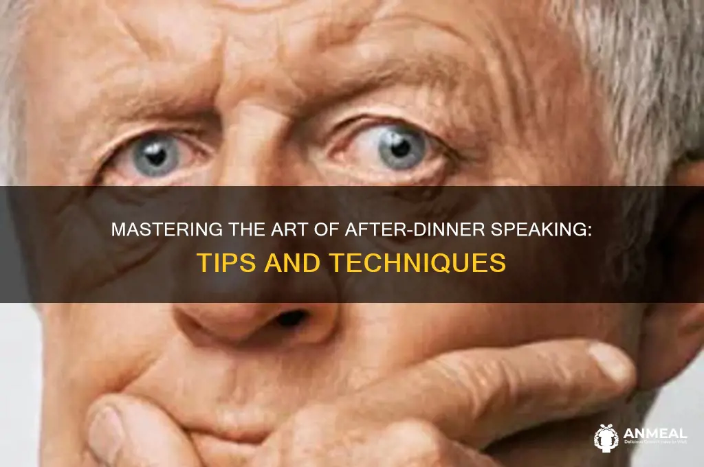 what is after dinner speaking