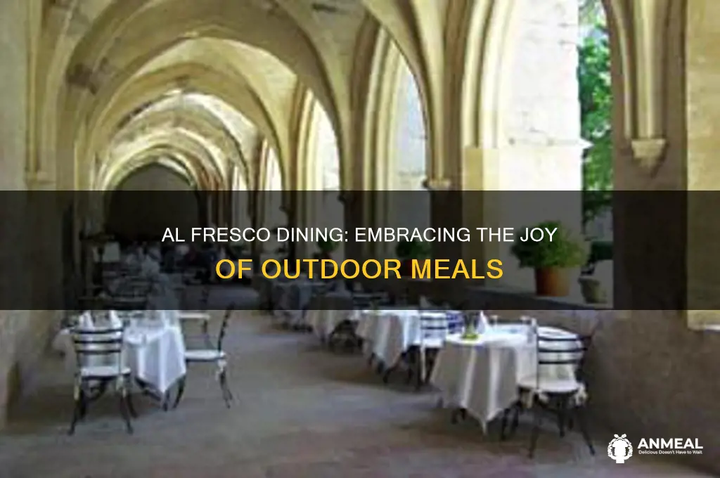 what is al fresco dinner