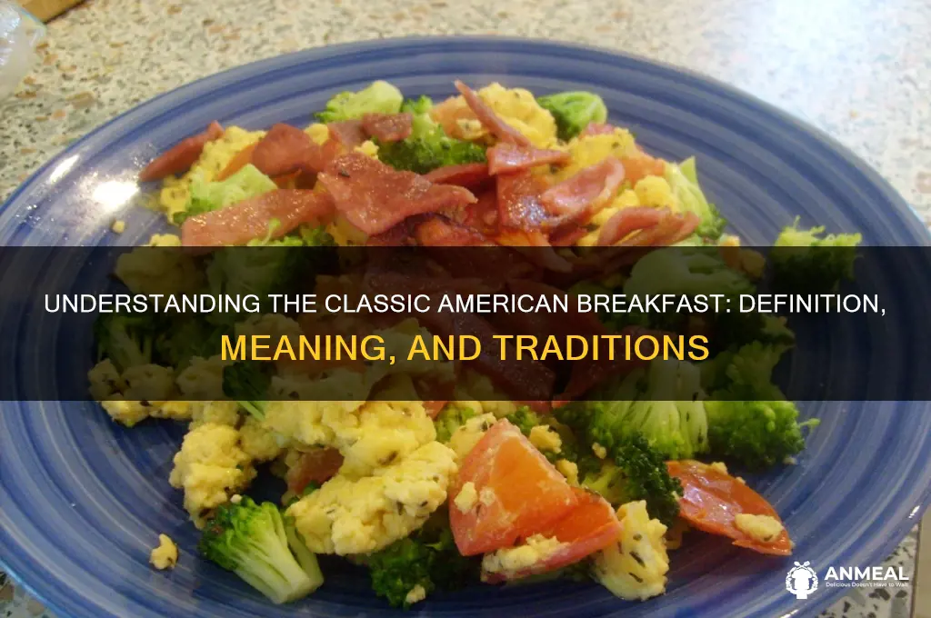 what is american breakfast definition and meaning