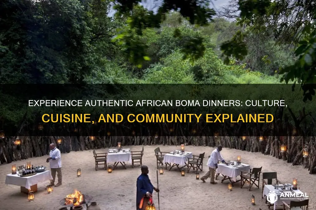 what is an african boma dinner