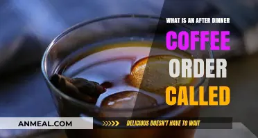 The Perfect After-Dinner Coffee Order: Exploring Its Unique Name and Charm