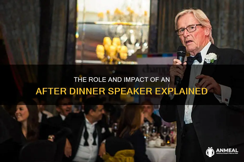 what is an after dinner speaker
