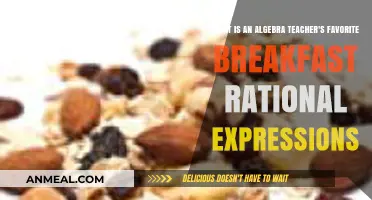 Algebra Teacher's Breakfast: Rational Expressions and Cereal Calculations