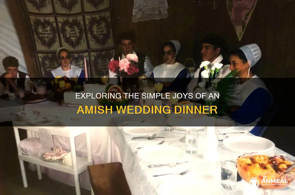 what is an amish wedding dinner