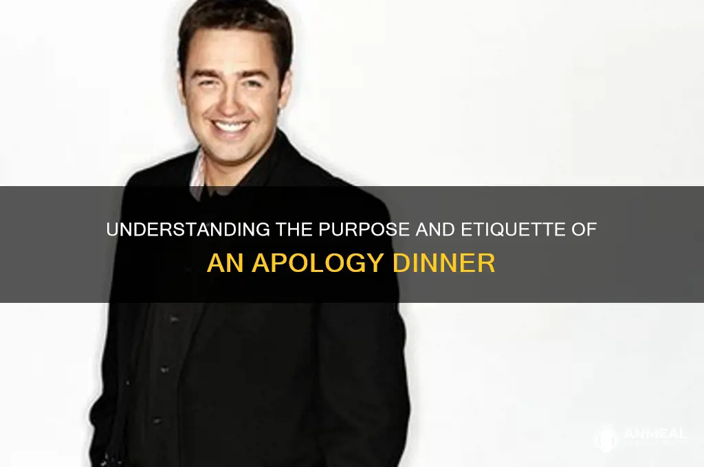what is an apology dinner