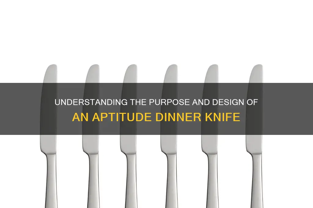 what is an aptitude dinner knife