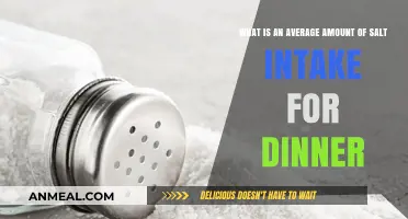 Understanding Healthy Salt Intake: Average Amounts for a Balanced Dinner