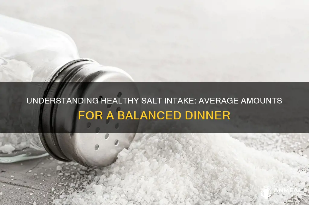 what is an average amount of salt intake for dinner