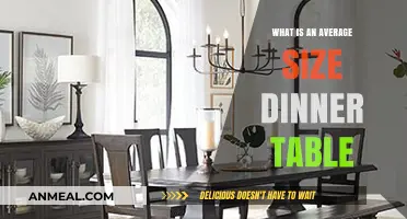 Choosing the Perfect Dinner Table: Understanding Average Sizes for Your Space